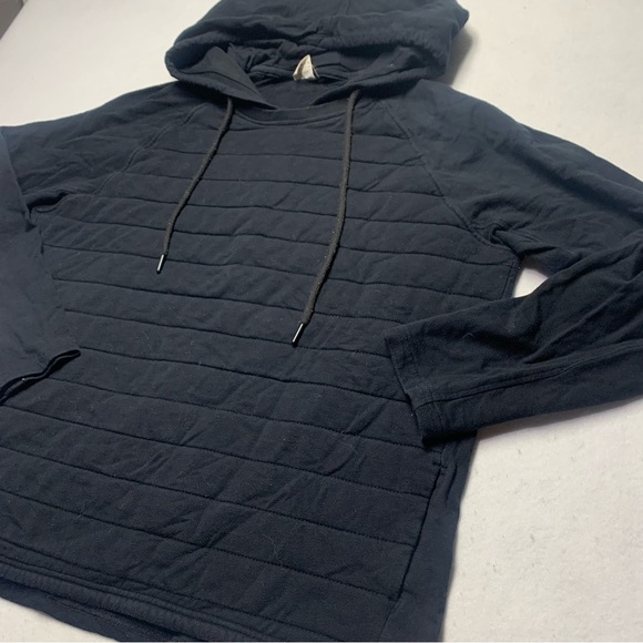 Zyia Quilted Front Black Hoodie Sweatshirt size XXXl 16-18 - Picture 2 of 10